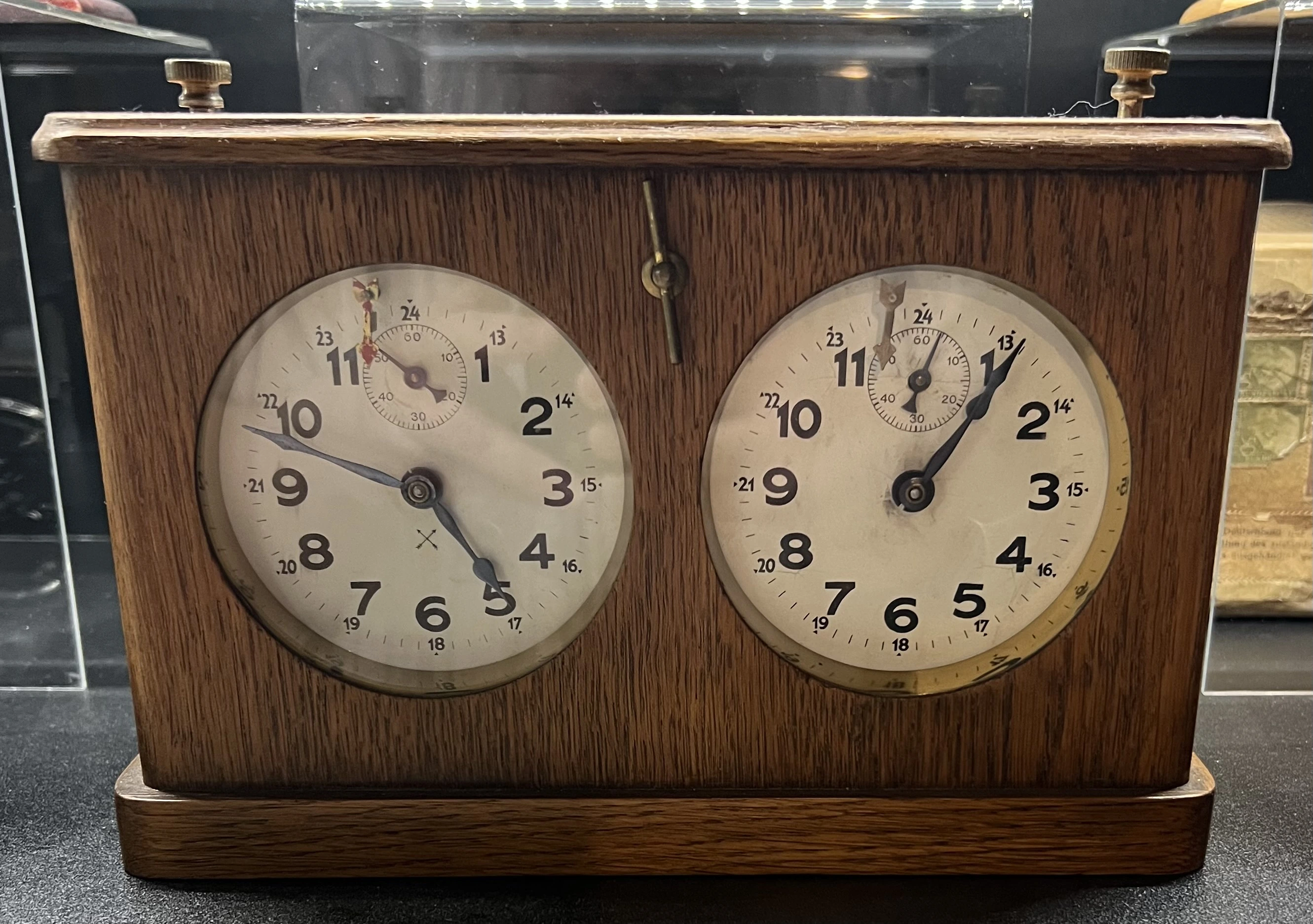 HAC chess clock, front view.
