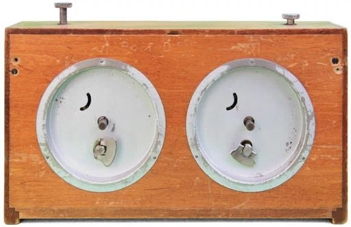 Rear View: External Winding and Hand-Setting