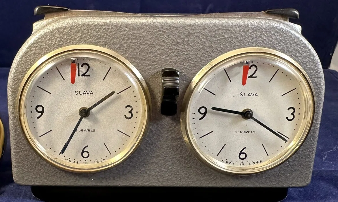 Slava Chess Clock from the Collection of John Van Veen