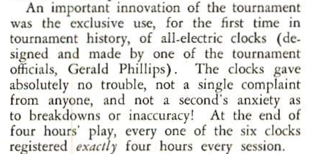 Report on exclusive use of all-electric clocks