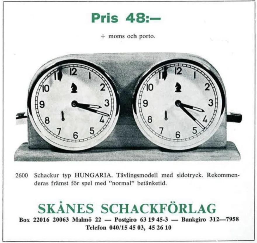 MOM Chess Clock Advertisement