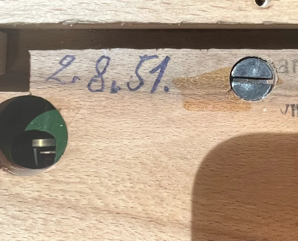 Interior Base Inscription Dated 2.8.51