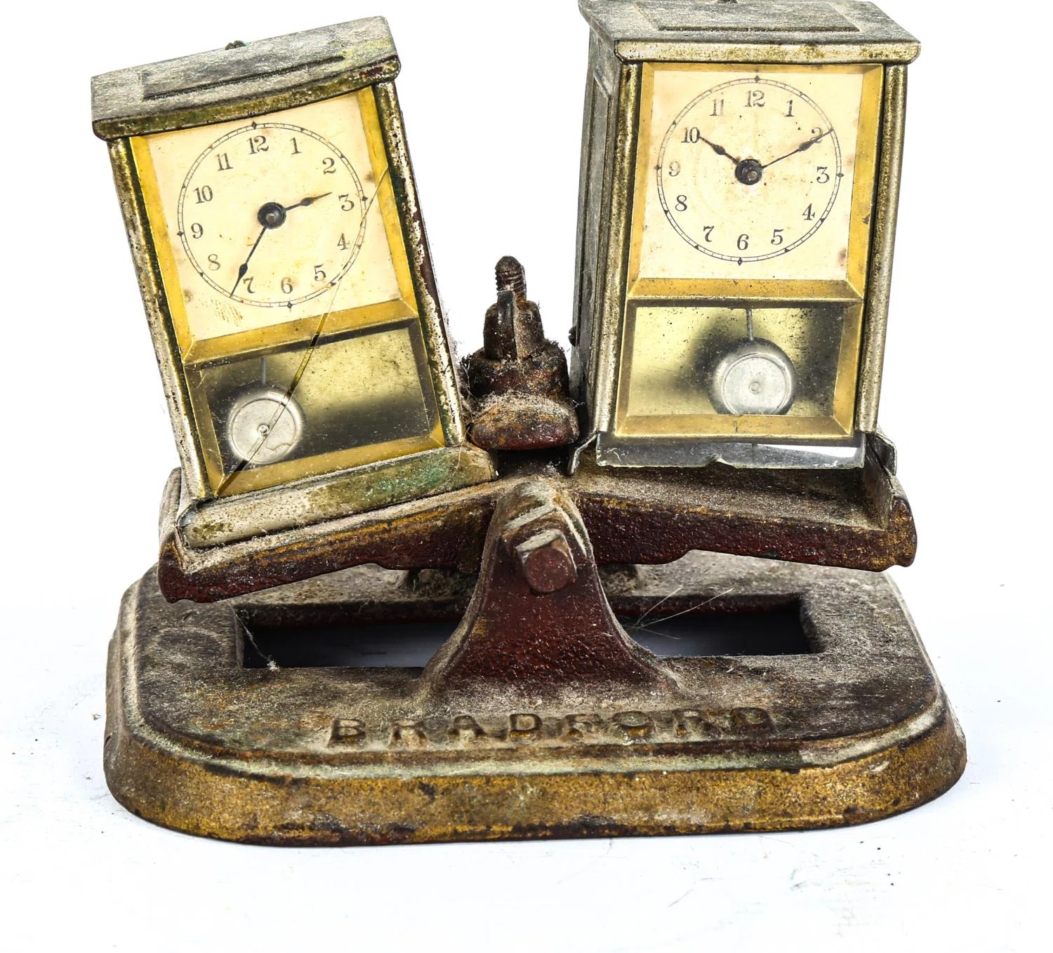 Thomas Bright Wilson’s double chess clock, used at the London Chess Congress in 1883.