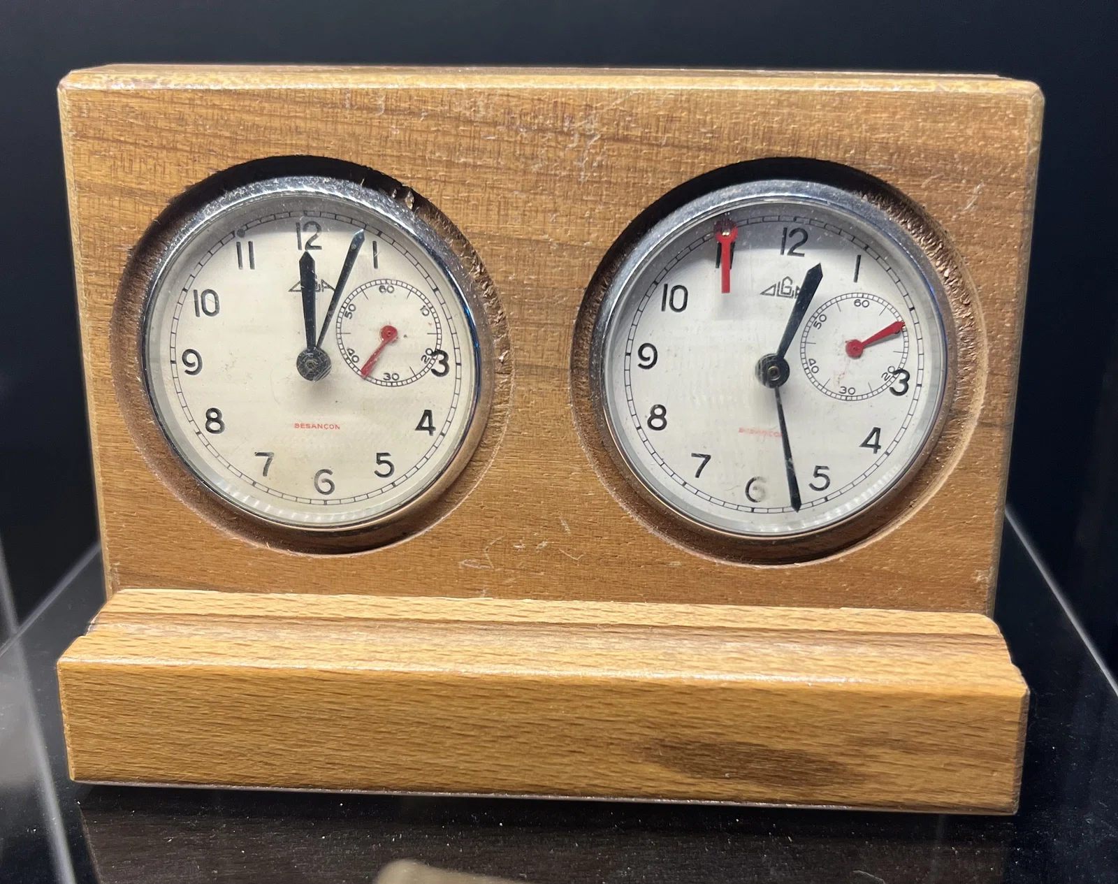 Besançon / Unidentified LGA Mark - A French Wooden Chess Clock from the Horological Supply Network