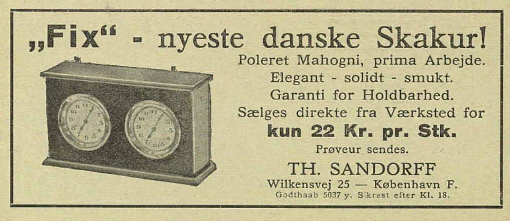 FIX - Th. Sandorff’s Mahogany Workshop Clock