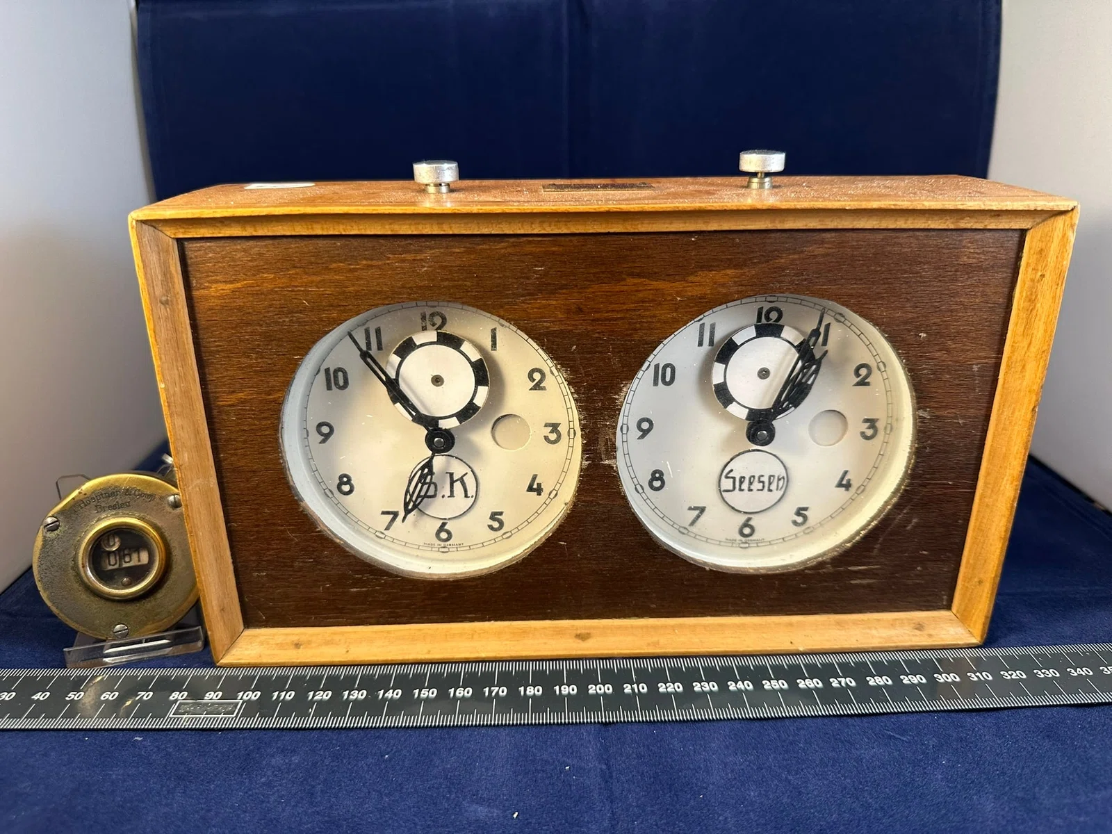 Germany — SV Seesen, postwar Similar disk indicator near the 3; hard mechanical click replaced the bell.