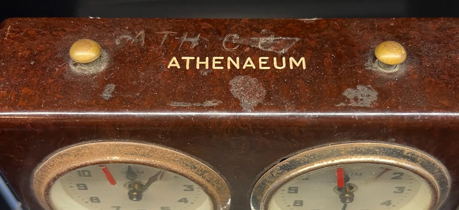 A Name and Address Label Turn a Working Timer into a Small Piece of London Chess Geography.