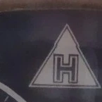 Close-up of the H-in-triangle Thomas Ernst Haller AG trademark